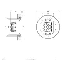 EVN LED-Wandeinbaustrahler LB22 1,8W 4000K 65lm IP44 Edelstahl anthrazit