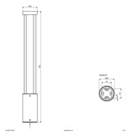 EVN LED-Pollerleuchte LB22 7W 3000K 486lm IP54 anthrazit