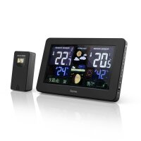 HAMA Wetterstation Premium LED-Farbdisplay USB-Ladefunktion