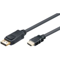 m-CAB Anschlusskabel DisplayPort DP - HDMI 2m schwarz