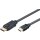 m-CAB Anschlusskabel DisplayPort DP - HDMI 2m schwarz