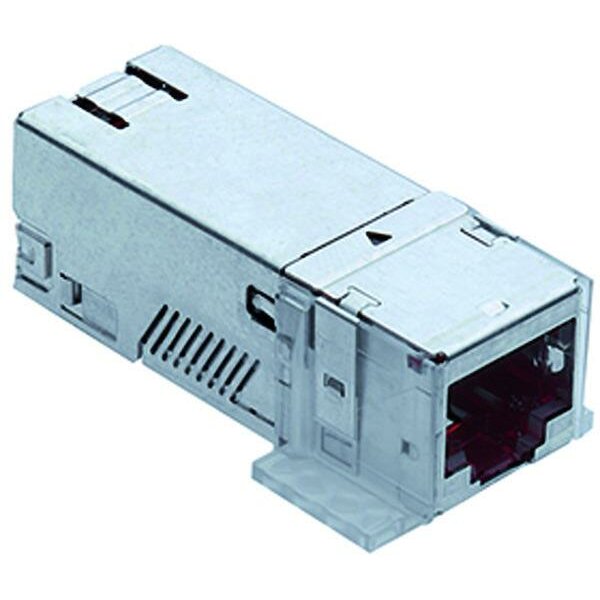 RDM Anschlussmodul Cat.6A ISO 1xRJ45/s geschirmt mit Staubschutzkappe
