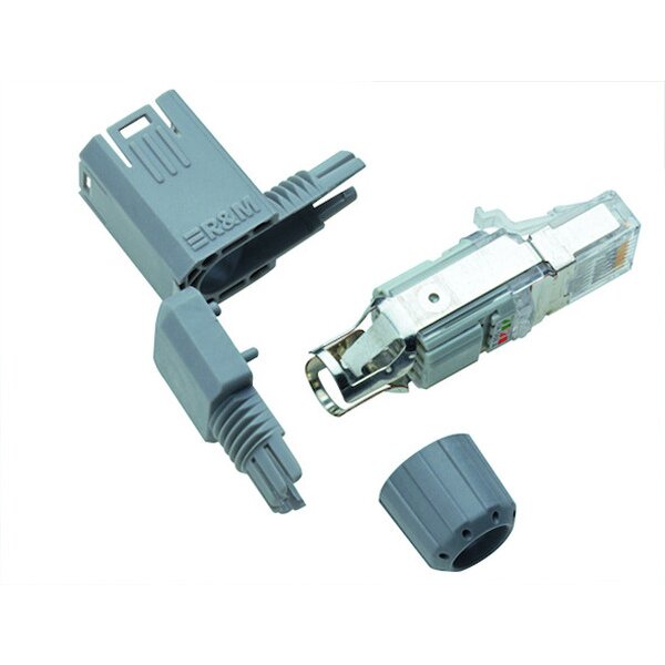 RDM RJ45-Stecker feldkonfektionierbar FM45-u-IP20-AWG23/26-568AB gewinkelt