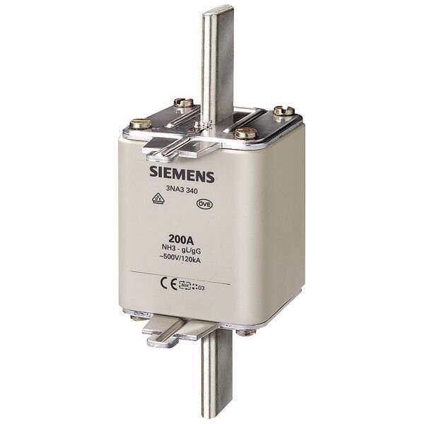 Siemens NH3-Sicherungseinsatz 3NA3365 mit Stirnkennmelder 500A