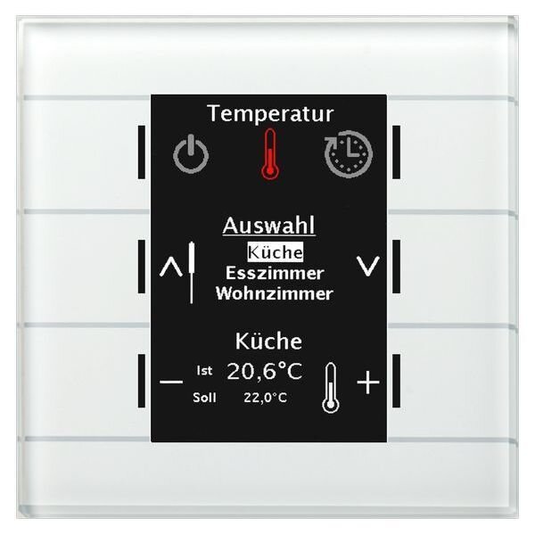 MDT Bedienzentrale BE-GBZW.01 Glas Smart Farbdisplay weiß