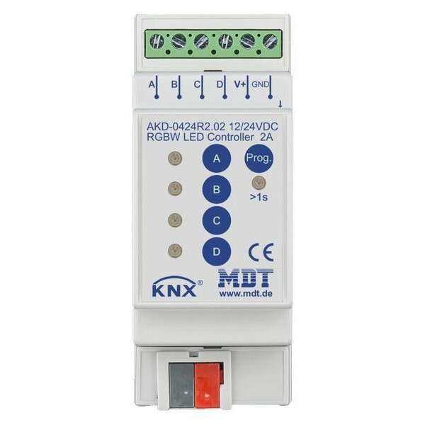 MDT LED Controller RGBW 4Kanal 2/4A 2TE REG