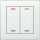 MDT Glastaster II Light 2fach RGBW weiß neutral