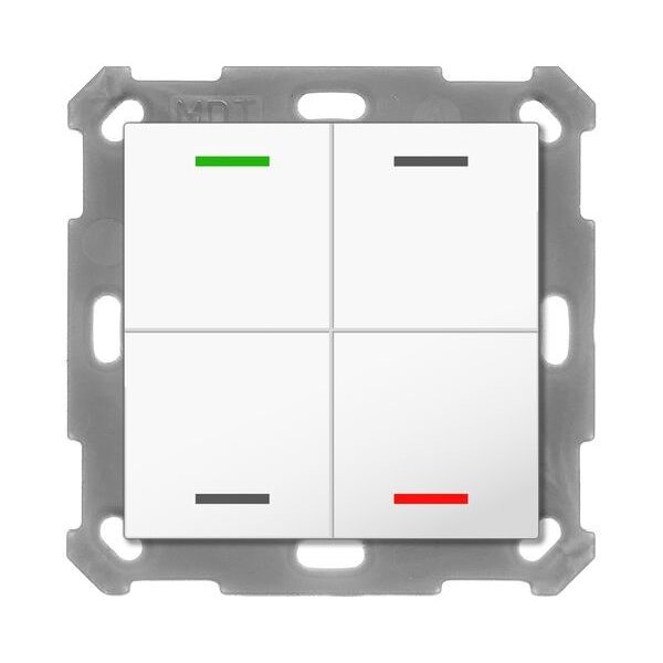 MDT Taster KNX Light 55 4fach RGBW Temperatursensor