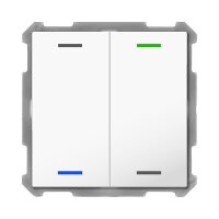 MDT Taster KNX Light 63 2fach RGBW weiß