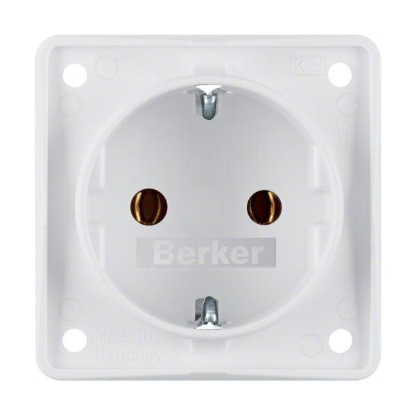 Berker Steckdose SCHUKO 947782502 polarweiss matt