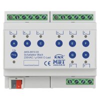 MDT Schaltaktor AKS-0810.03 8-fach 6TE REG 10A 230VAC