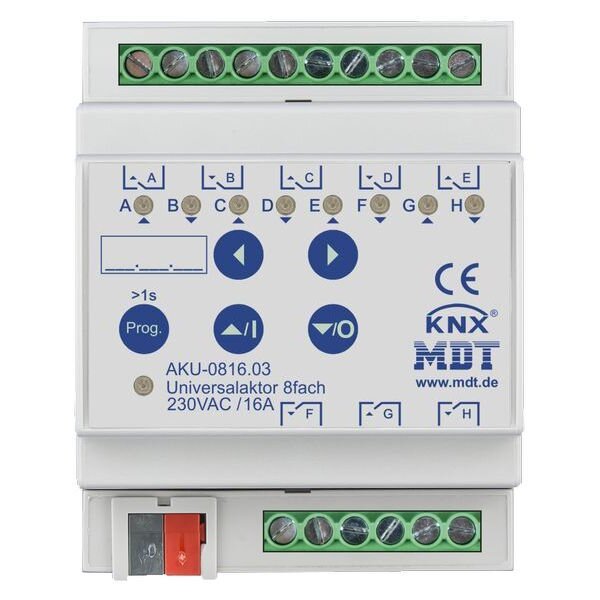 MDT Universalaktor 16-fach 8TE REG 16A 230VAC 100µF 15EVG