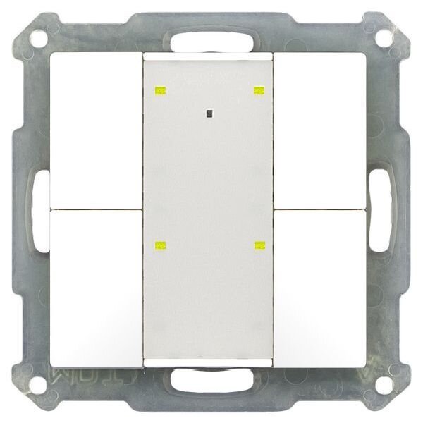 MDT UP-Taster BE-TA55P4.G1 4fach Plus 5mm LED rw gl.