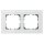 MDT Glasrahmen BE-GTR2W.01 2fach weiss f. 55mm-Progr.