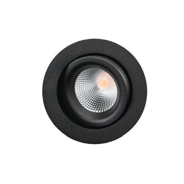 SG-Leuchten LED-Deckeneinbaustrahler LB22 Junistar Lux schwarz 7W schwenkbar 3000K