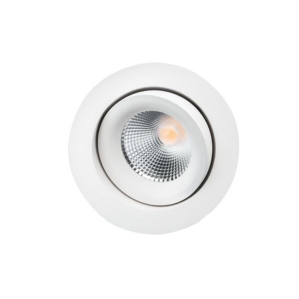 SG-Leuchten LED-Deckeneinbaustrahler LB22 Junistar Lux ws-matt 7W schwenkbar 3000K