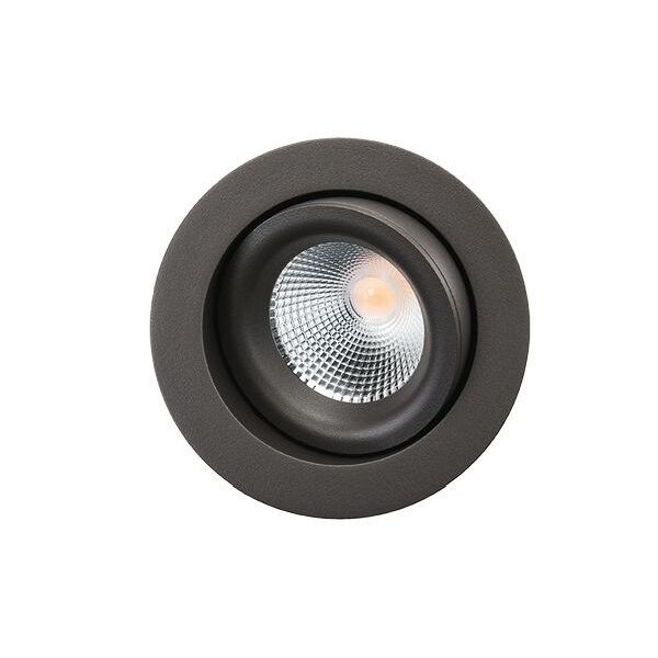 SG-Leuchten LED-Deckeneinbaustrahler LB22 Junistar Lux graphit 7W schwenkbar 3000K