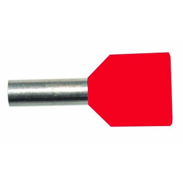 PROTEC Doppel-Aderendhülsen 2x1,0qmm/10mm PAEH 100D/10 rot isoliert VE100
