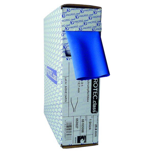 PROTEC Schrumpfschlauch-Box PSB-BL16 1,6mm blau 15m