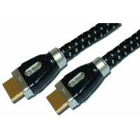 PROTEC HDMI-Kabel PHDMI W1 s/s Woll-Mantel 1m