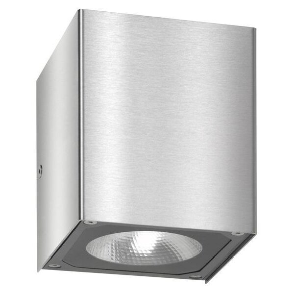 LCD LED-Wandleuchte LB22 2x7W Edelstahl 866lm 3000K