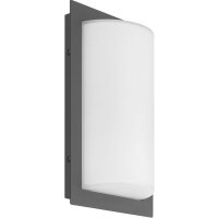 LCD LED-Wandleuchte LB22 Edelstahl graphit 13W 910lm 3000K