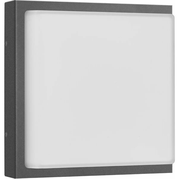 LCD LED-Wandleuchte LB22 Edelstahl graphit 12W 1200lm 3000K