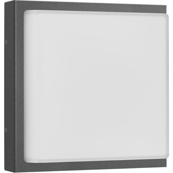 LCD LED-Wandleuchte LB22 Edelstahl graphit 12W 1200lm 3000K