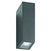 LCD LED-Wandleuchte LB22 graphit 2x7,5W 2x600lm 3000K IP65