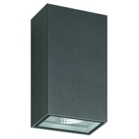 LCD LED-Wandleuchte LB22 2x 6W 3000K 2x 456lm IP54 Alu...