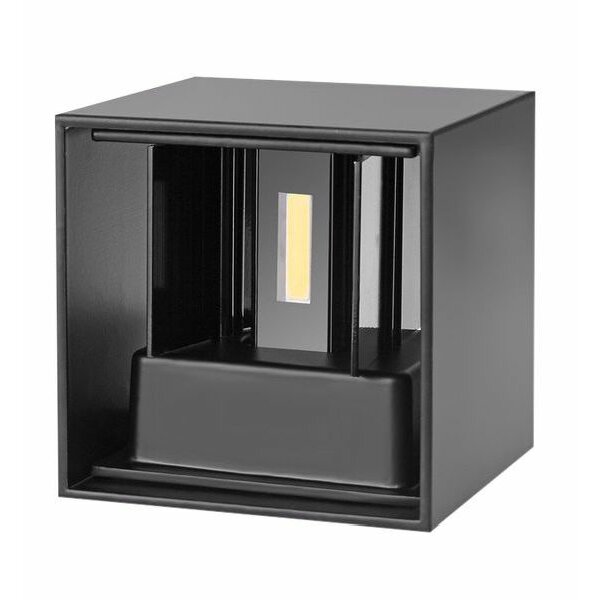 DieFra LED-Wandleuchte Cube 6W 230V 3000K 0-120° 500lm nicht di