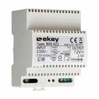 ekey Reiheneinbau-Netzteil NT REG 230VAC/12VDC/2A 3TE