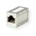 SCMP RJ45 Kupplung (f-f) vollgeschirmt Metallgehäuse Cat.5e 100Mbps