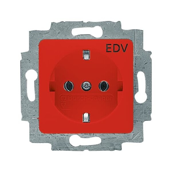 Busch-Jaeger Steckdoseneinsatz 20 EUC/DV-217-101 rot RAL 3020