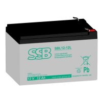 SSB wartungsfreie Gittervliesbatterie SBL12-12L 12V 12Ah...
