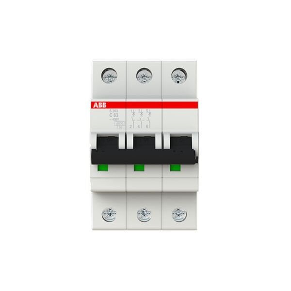 ABB Leitungsschutzschalter S203-C63 C63A 3polig 6kA