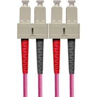 DNTP LWL-Patchkabel dx. 50/125µm OM4 pink SCd/SCd 2m
