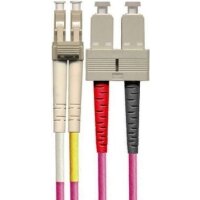 DNTP LWL-Patchkabel dx. 50/125µm OM4 pink LCd/SCd 1m