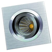 rutec Licht Einbaustrahler alu gebürstet 1fach