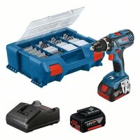 Bosch Akku-Bohrschrauber GSR 18V-28 2x4.0Ah L-Case 82tlg....