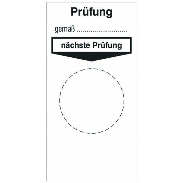 PROTEC Grundplakette PPGP Prüfung gemäss... (50 St.)