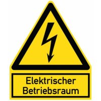 PROTEC Warnzeichen Elektr. Betriebsraum PWZEB (200x244mm)