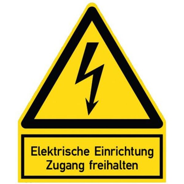 PROTEC Warnzeichen Elektr. Einrichtung PWZEE (200x244mm)