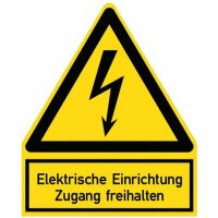 PROTEC Warnzeichen Elektr. Einrichtung PWZEE (200x244mm)
