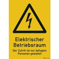 PROTEC Warnschild Elektr. Betriebsraum PWSEB (210x297mm)