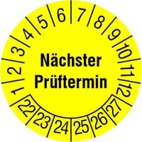 PROTEC Prüfplakette PPPPNPG15 gelb nächster...