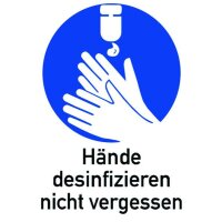 PROTEC Gebotszeichen PGZHD Hände desinfizieren
