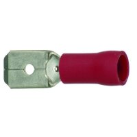 PROTEC Flachstecker PFSI 0510/6308 rot