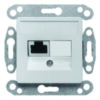 1PROTEC Datenanschlussdose perlweiss Cat6a 1XRJ45s...