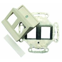 1PROTEC Datenanschlussdose reinweiss Zentralplatte 50x50...